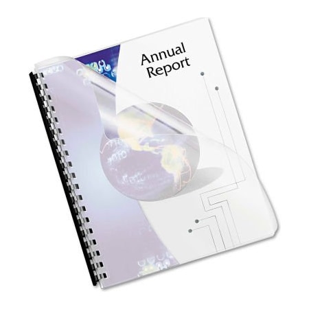 Fellowes Fellowes Futura Binding System Covers, Square Corners, 11 x 8 1/2, Frost, 25/Pack 5224301